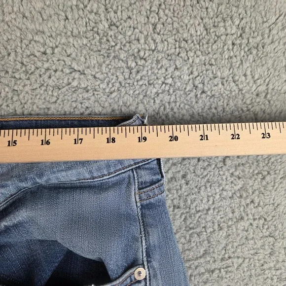 HUDSON Jeans Mens 40 (38x27) Blue Byron 5 Pocket Straight Zip Fly Distressed - Picture 3 of 12